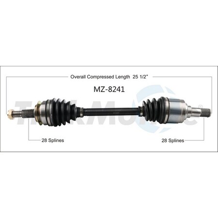 Surtrack Axle Cv Axle Shaft, Mz-8241 MZ-8241